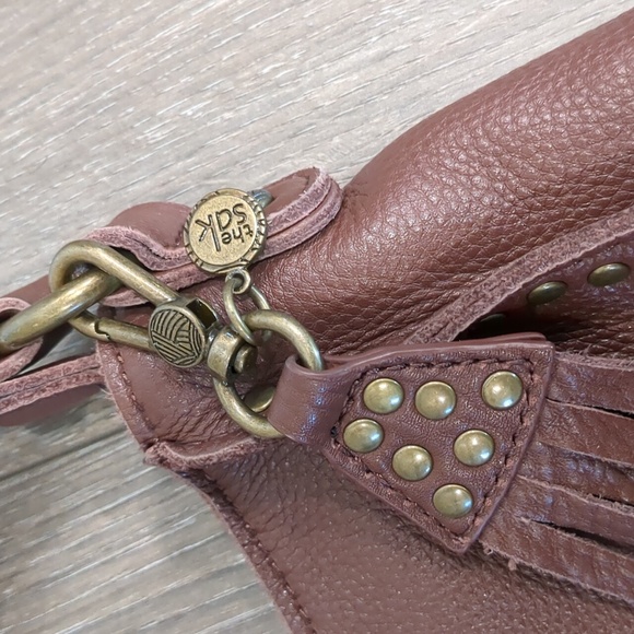 The Sak Brown Leather Shoulder Bag - Picture 5 of 10